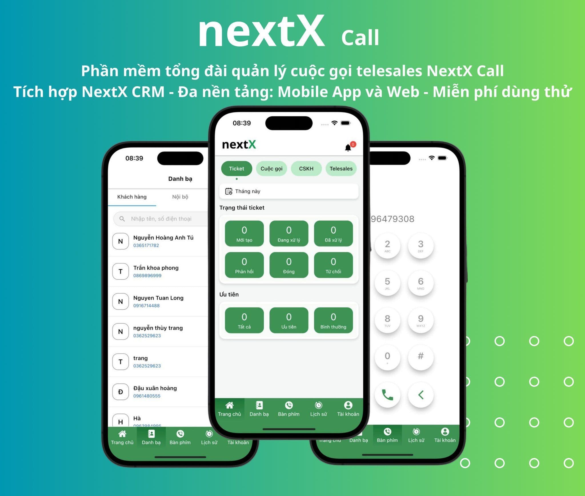 NextX integrated CRM solution