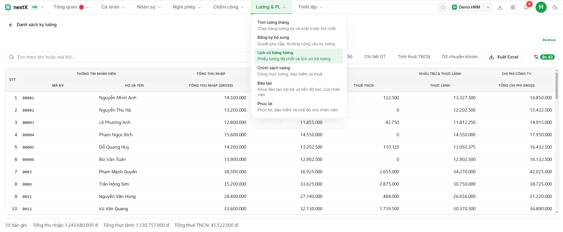 NextX AI HRM — Payroll · Insurance · Income Tax