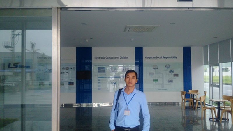 Ông Cao Hữu Sảng - Cán bộ dự án của NextCRM trong buổi nghiệm thu hệ thống.