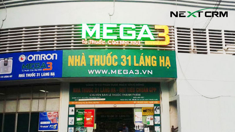 Siêu thị thuốc MEGA 3 tin chọn phần mềm NextCRM để đẩy mạnh hệ thống phân phối toàn quốc