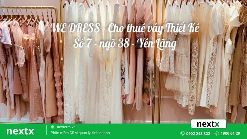 Mô hình shop quần áo cho thuê quần áo